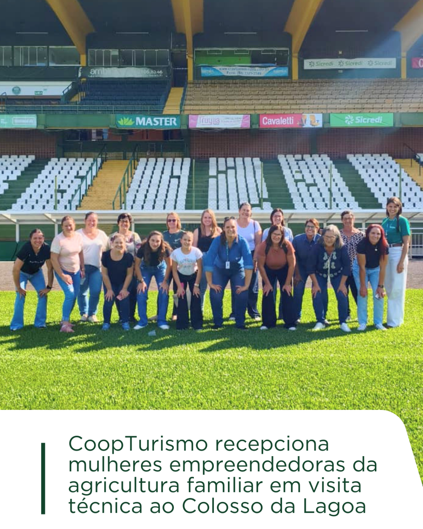 CoopTurismo recepciona mulheres empreendedoras da agricultura familiar em visita técnica ao Colosso da Lagoa