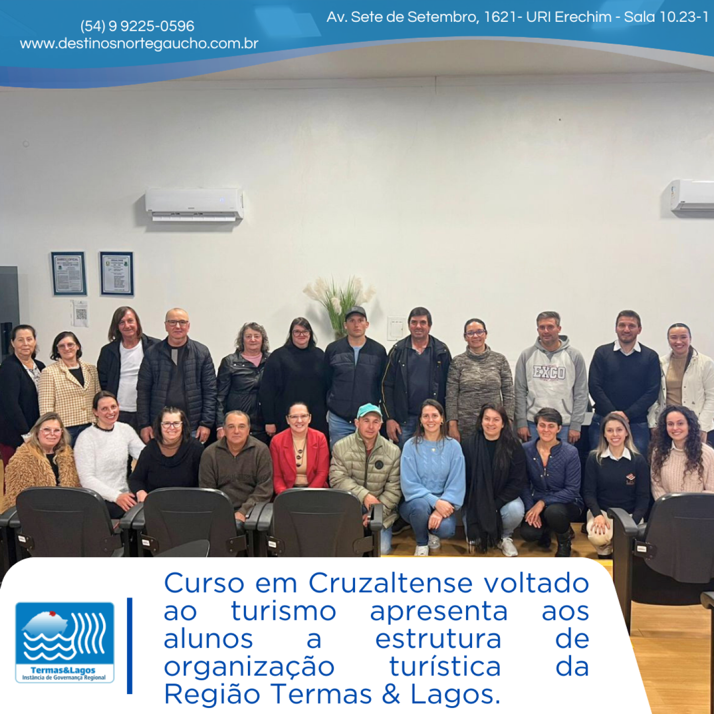 Turismo Regional é destaque em curso de qualificação em Cruzaltense